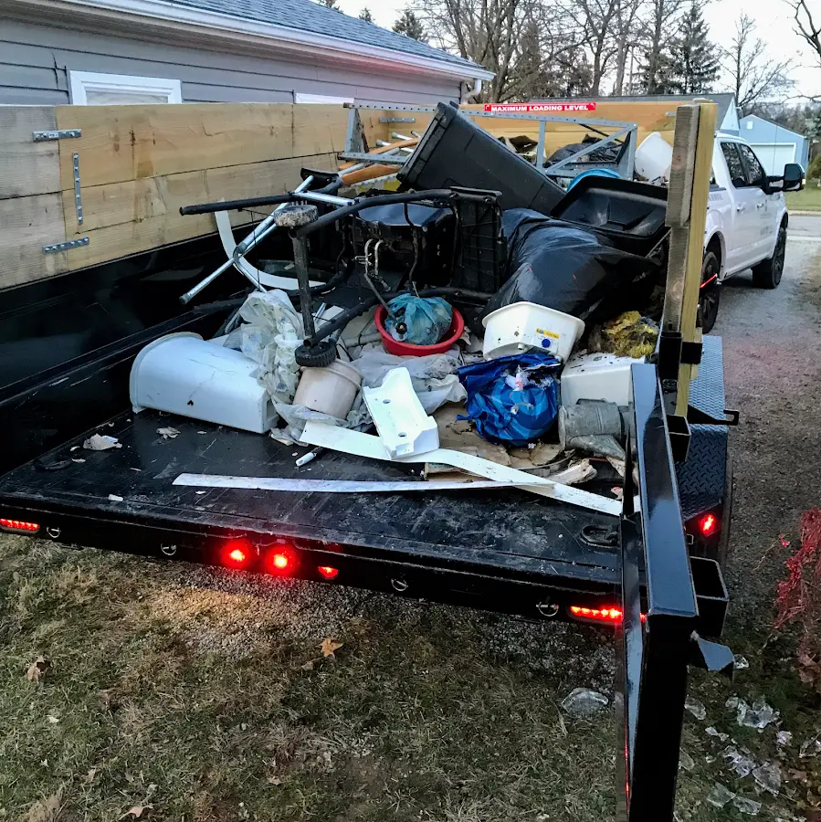 Roll-off dumpster delivered to a residential driveway in CaÃÂ±on City